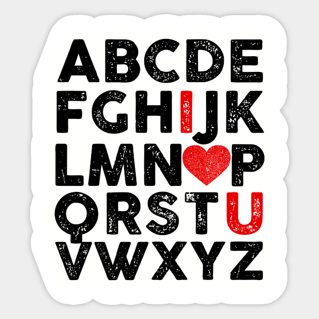 Valentines ABC Alphabet Sticker by mintipap